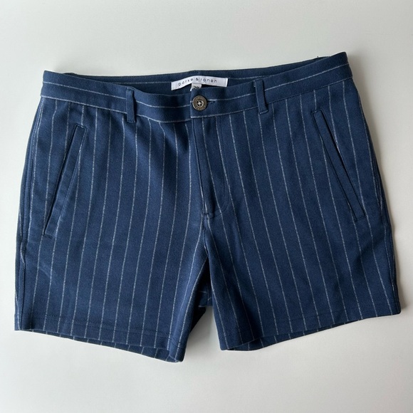 Parke & Ronen Blue Sporty Stretch Shorts Sz 29-30 - Picture 4 of 5